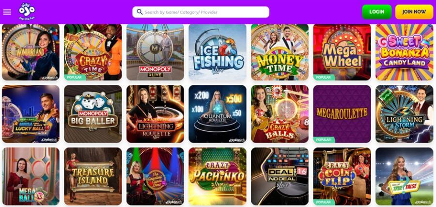 Oplev Spilleglæden hos Play OJO Casino